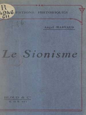 cover image of Le sionisme